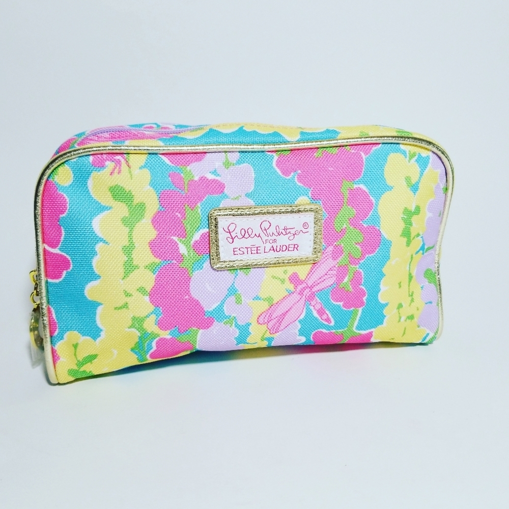 Lilly Pulitzer Floral cosmetic bag